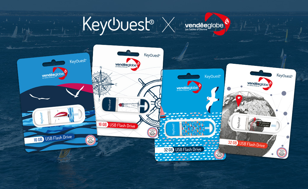 Nouvelle collection de clés USB KeyOuest aux couleurs du Vendée Globe