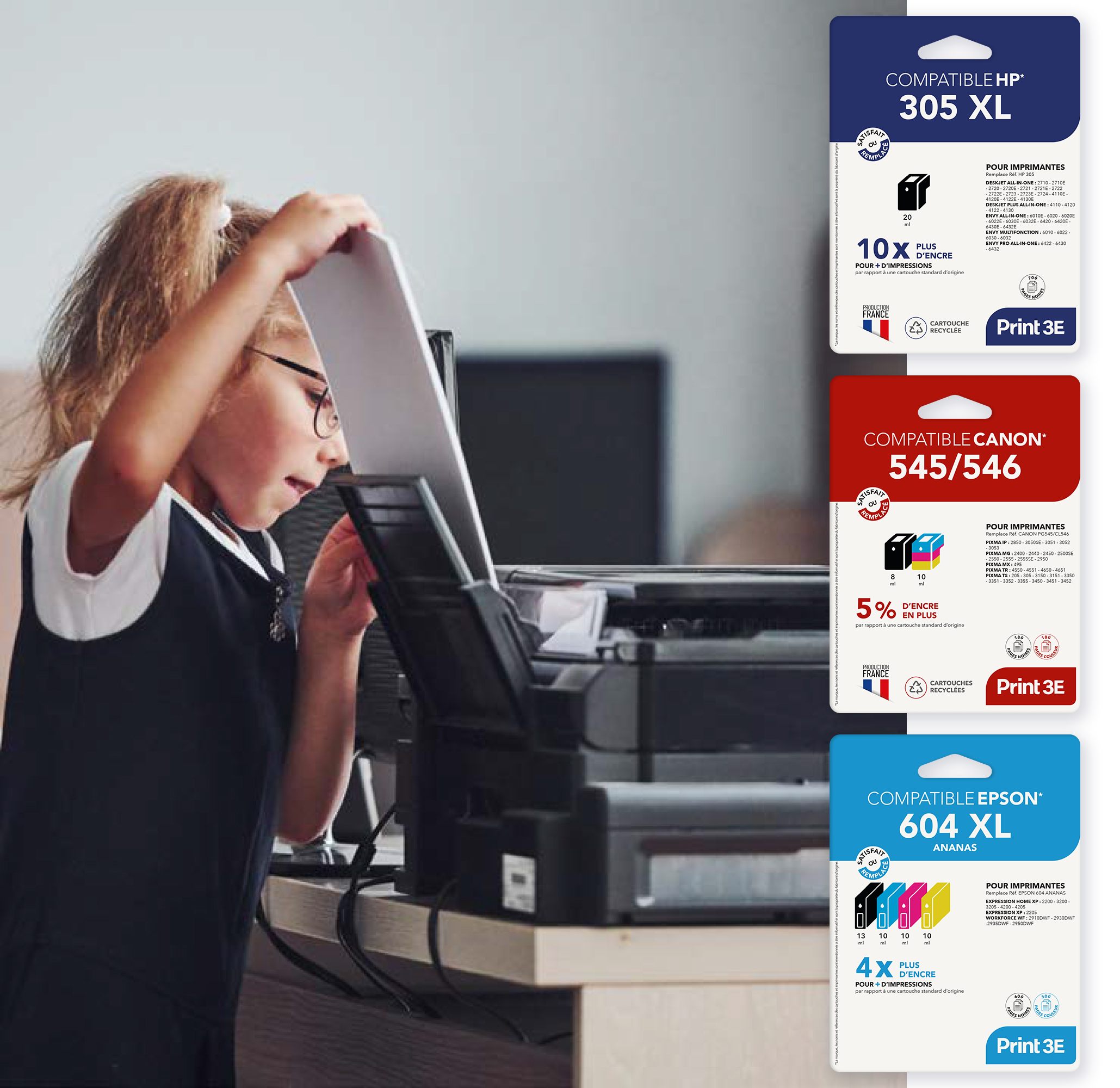 3 packs Print3E